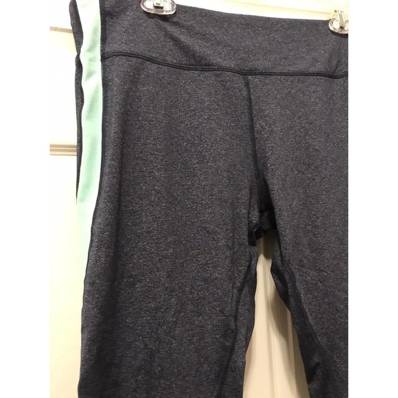 GAP Fit Capri Leggings XXL, Heathered Navy and Aqua - Picture 5 of 15